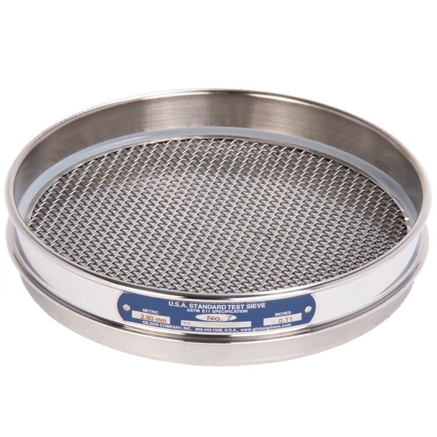 Picture of 8in Sieve, All Stainless, Half-Height, No.7