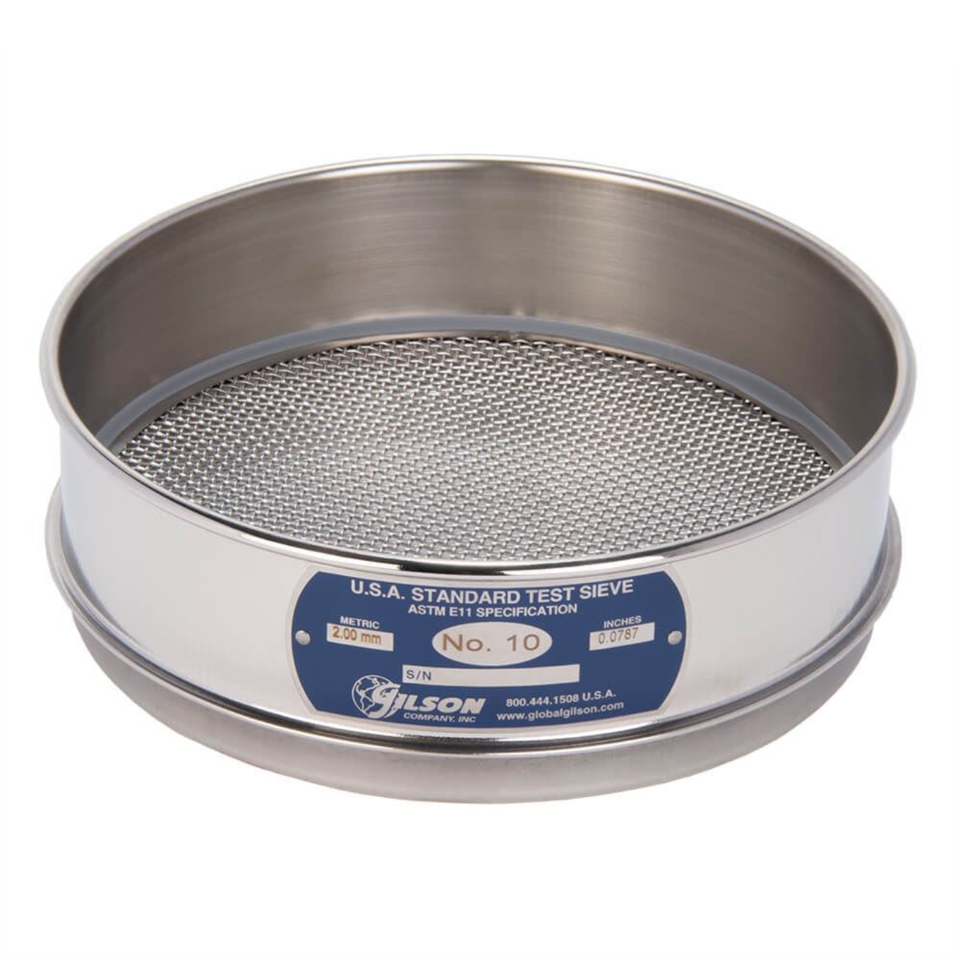 Picture of 8in Sieve, All Stainless, Full-Height, No.10