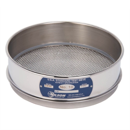 Picture of 8in Sieve, All Stainless, Full-Height, No.10
