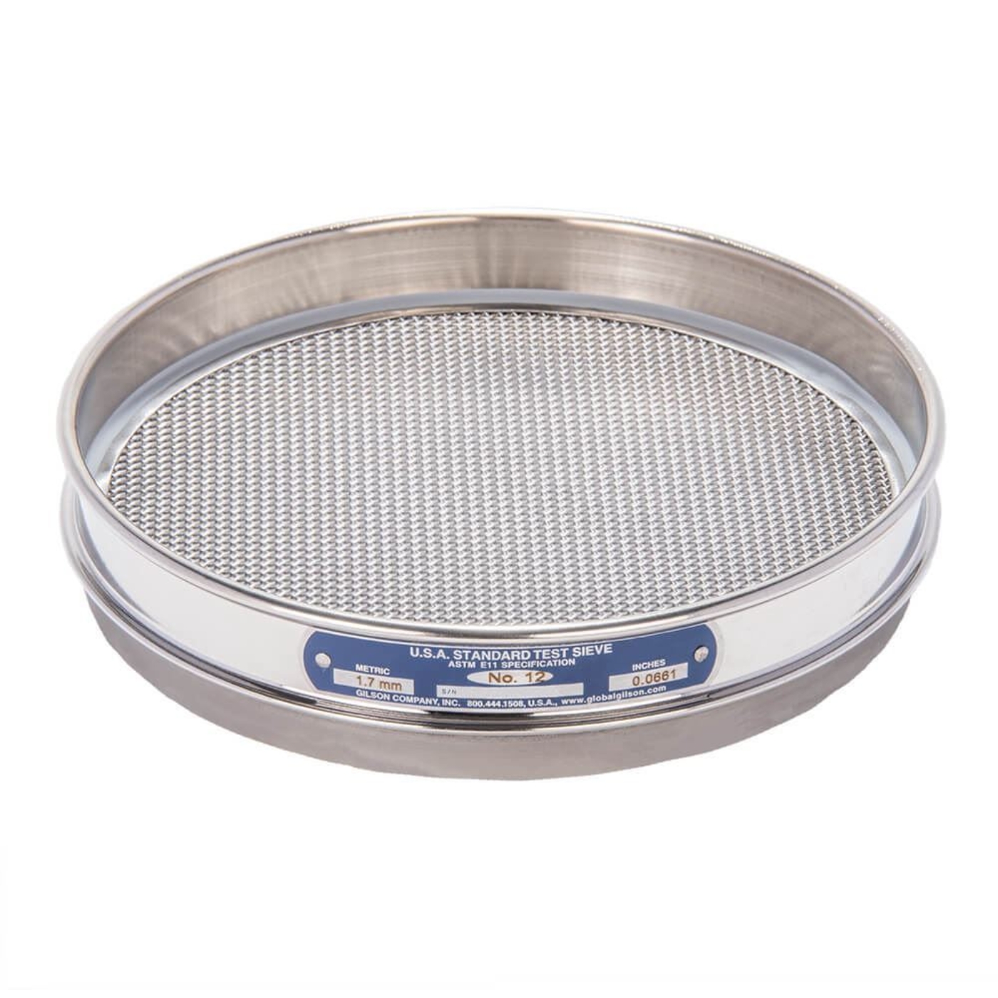 Picture of 8in Sieve, All Stainless, Half-Height, No.12