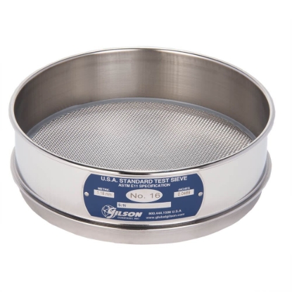 Picture of 8in Sieve, All Stainless, Full-Height, No.16