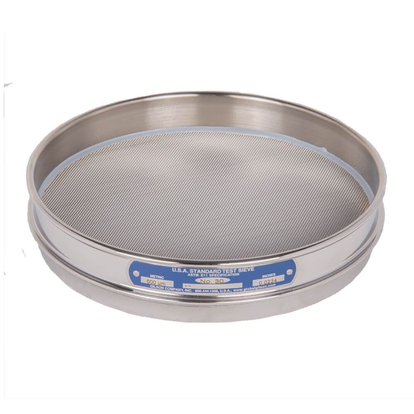 Picture of 8in Sieve, All Stainless, Half-Height, No.30