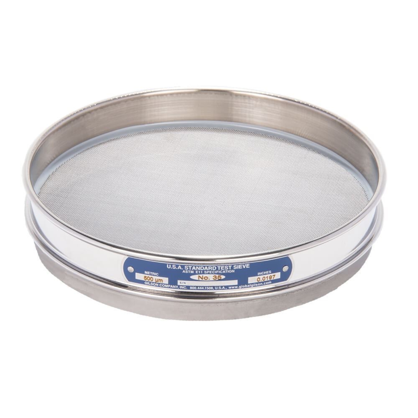 Picture of 8in Sieve, All Stainless, Half-Height, No.35