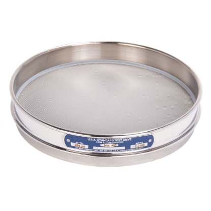 Picture of 8in Sieve, All Stainless, Half-Height, No.40