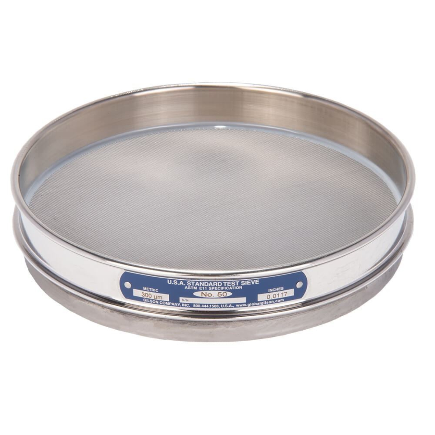 Picture of 8in Sieve, All Stainless, Half-Height, No.50