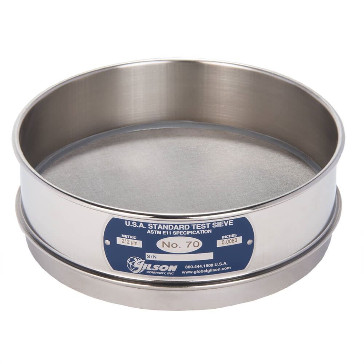 Picture of 8in Sieve, All Stainless, Full-Height, No.70
