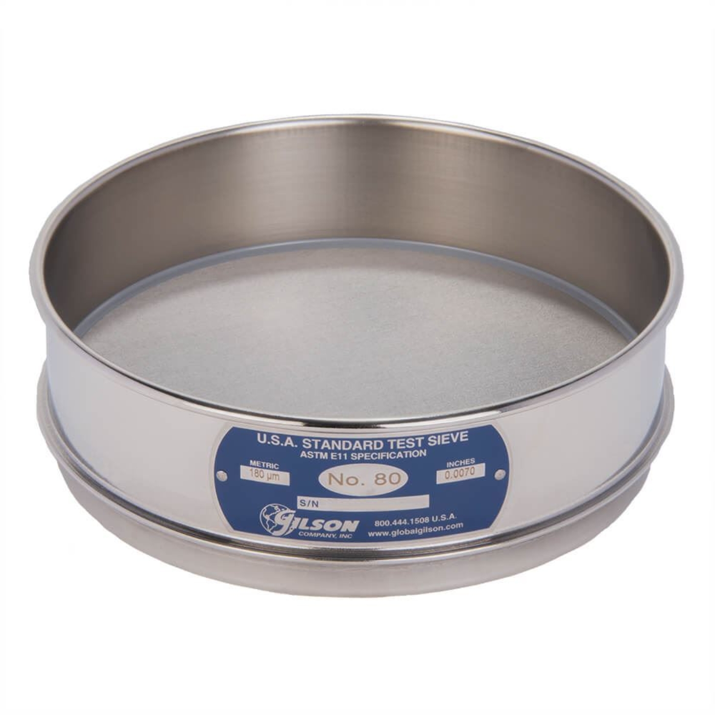 Picture of 8in Sieve, All Stainless, Full-Height, No.80