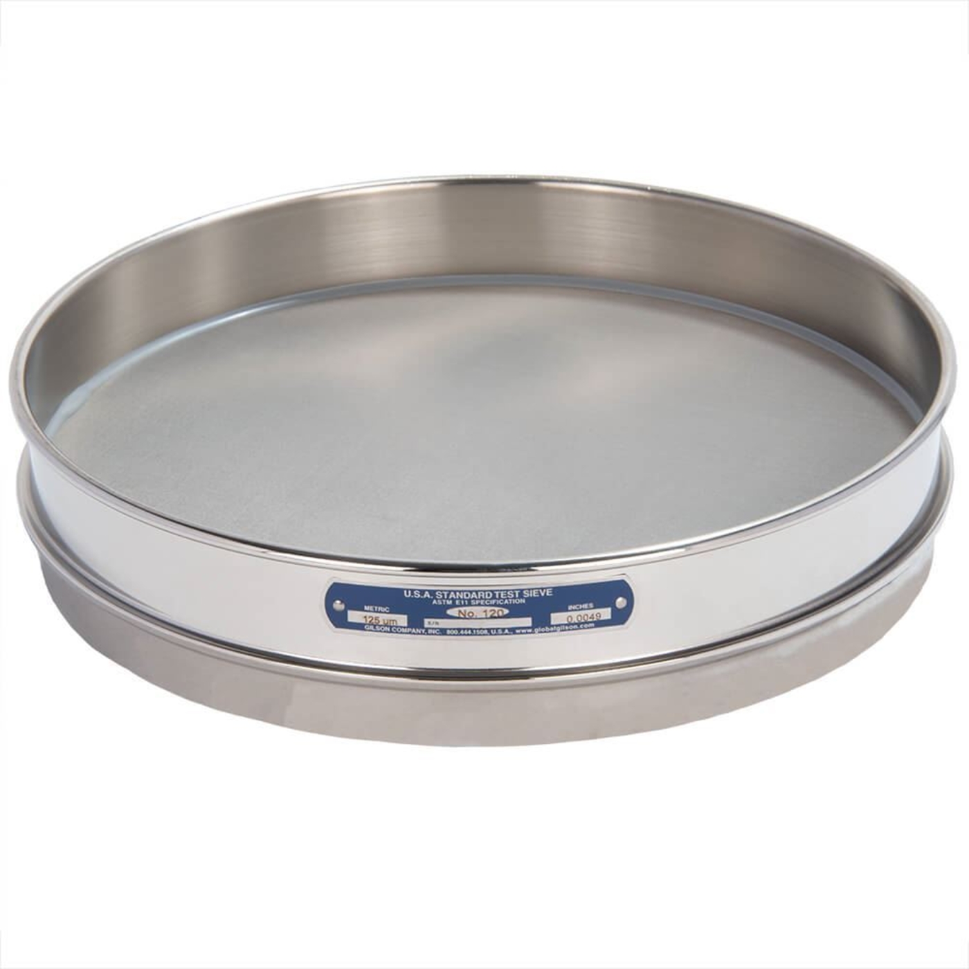Picture of 12in Sieve, All Stainless, Half-Height, No.120