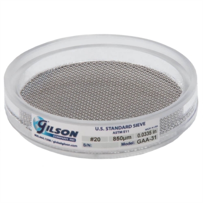 Picture of 3in Acrylic Frame Sieve, Stainless, No.20 (850µm)