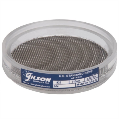 Picture of 3in Acrylic Frame Sieve, Stainless, No.25 (710µm)