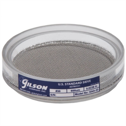 Picture of 3in Acrylic Frame Sieve, Stainless, No.30 (600µm)