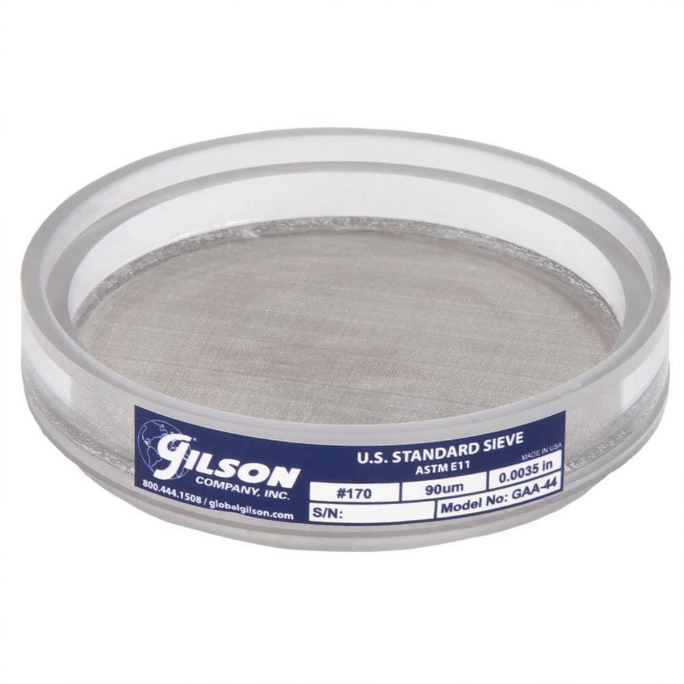 Picture of 3in Acrylic Frame Sieve, Stainless, No.170 (90µm)