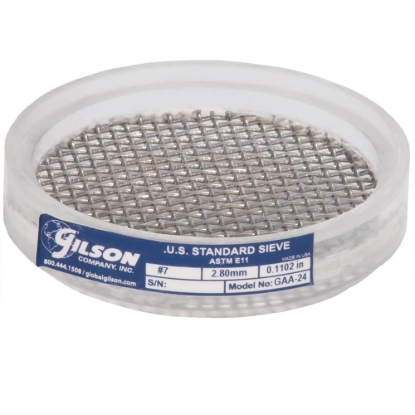 Picture of 3in Acrylic Frame Sieve, Stainless, No.7 (2.8mm)