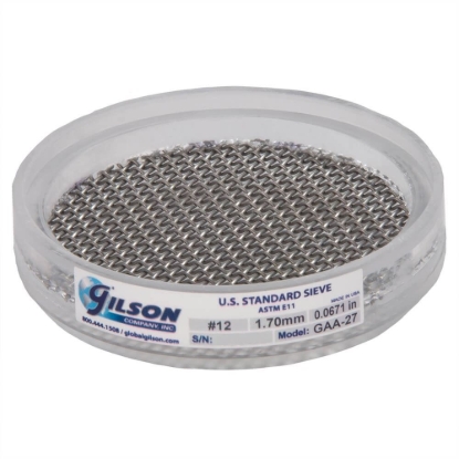 Picture of 3in Acrylic Frame Sieve, Stainless, No.12 (1.7mm)