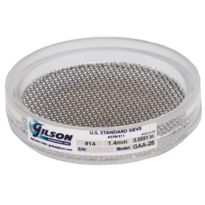 Picture of 3in Acrylic Frame Sieve, Stainless, No.14 (1.4mm)