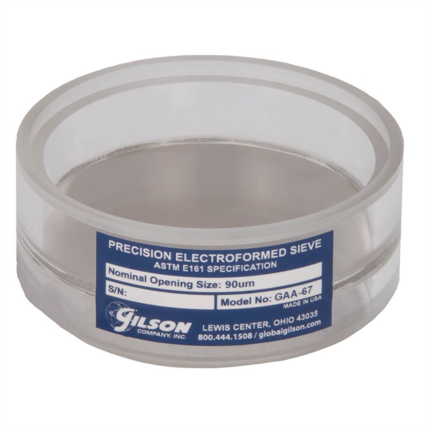 Picture of 3in Acrylic Frame Precision Electroformed Sieve, 95µm