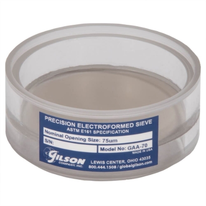 Picture of 3in Acrylic Frame Precision Electroformed Sieve, 75µm