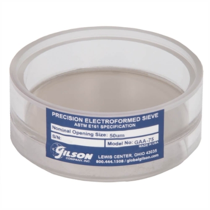 Picture of 3in Acrylic Frame Precision Electroformed Sieve, 50µm