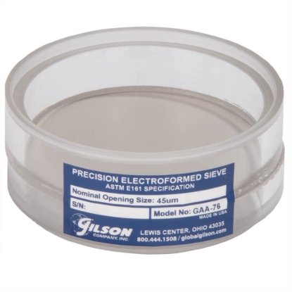 Picture of 3in Acrylic Frame Precision Electroformed Sieve, 45µm
