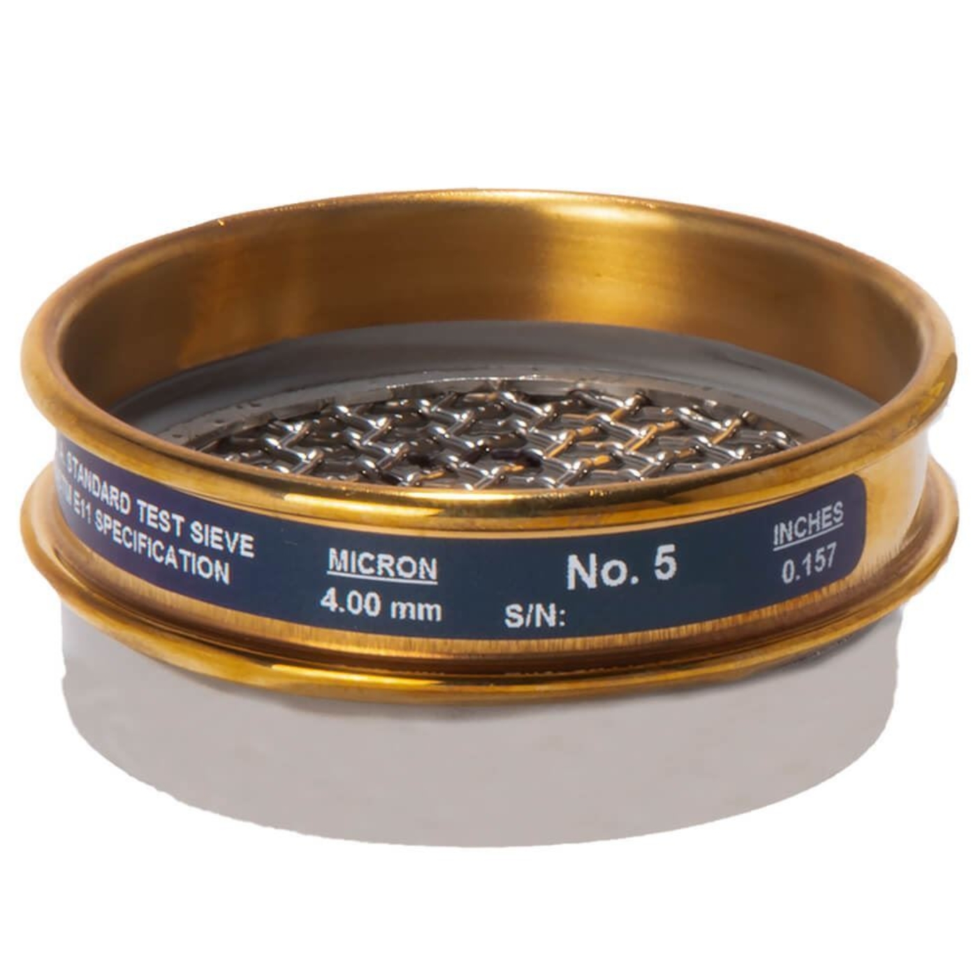 Picture of 3in Sieve, Brass/Stainless, Half-Height, No.6