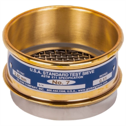 Picture of 3in Sieve, Brass/Stainless, Full-Height, No.6