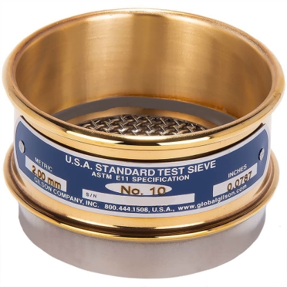 Picture of 3in Sieve, Brass/Stainless, Full-Height, No.10