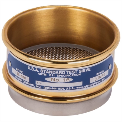 Picture of 3in Sieve, Brass/Stainless, Full-Height, No.16