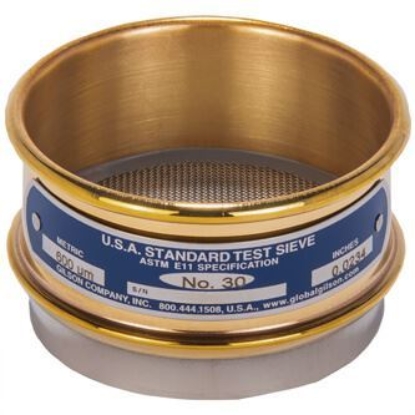 Picture of 3in Sieve, Brass/Stainless, Full-Height, No.25