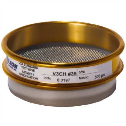 Picture of 3in Sieve, Brass/Stainless, Half-Height, No.35