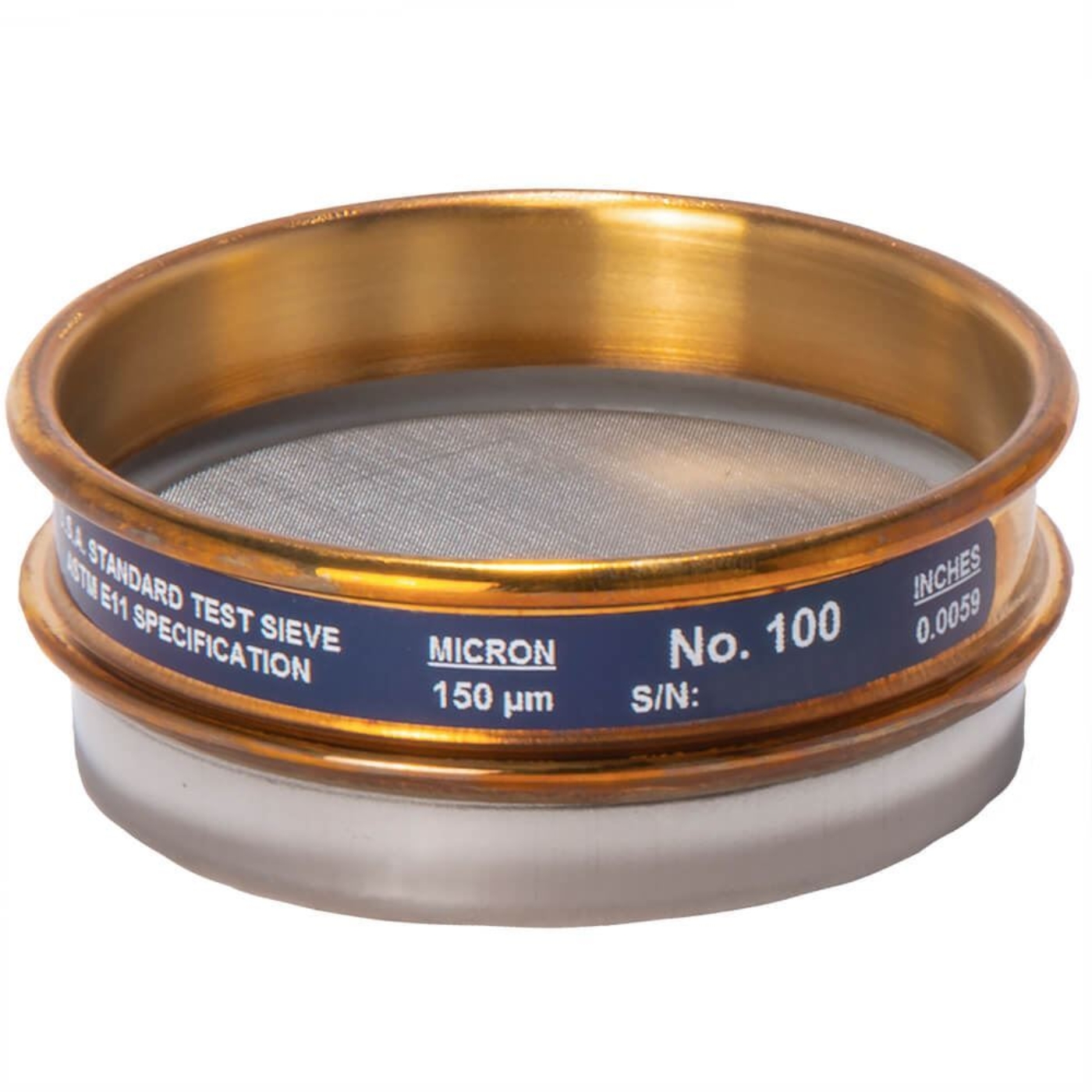 Picture of 3in Sieve, Brass/Stainless, Half-Height, No.80