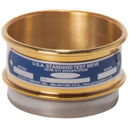 Picture of 3in Sieve, Brass/Stainless, Half-Height, No.16