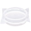 Non-Metallic Polycarbonate Two-Part Replaceable Mesh Sieve Frame shown Polyester Screen Cloth (Cloth sold separately)