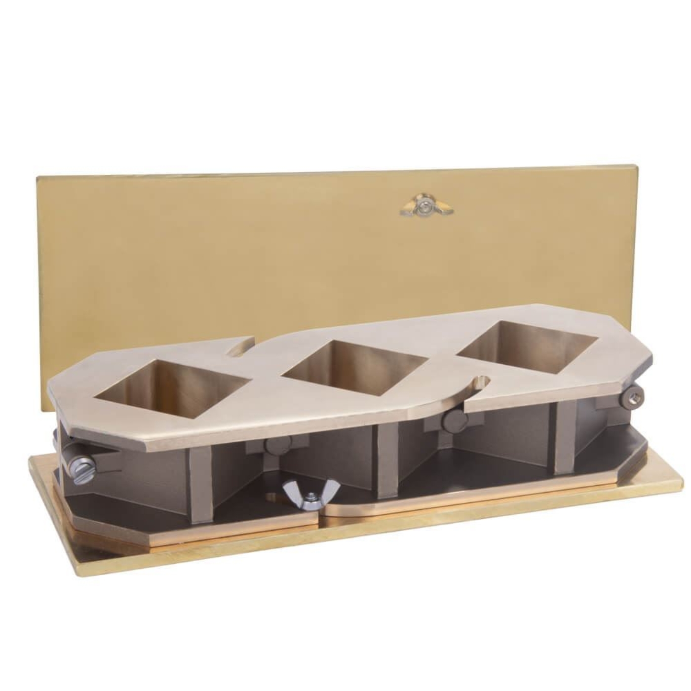 Bronze Cube Mold with Cover Plate (Mold sold separately)