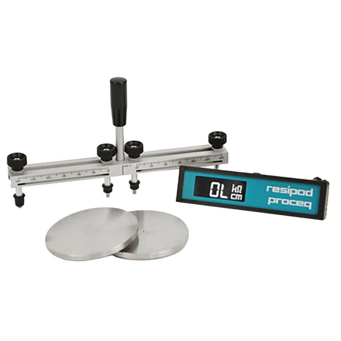 Bulk Resistivity Accessory shown with Resipod Concrete Resistivity Meter and Geometric Accessory (Sold separately)