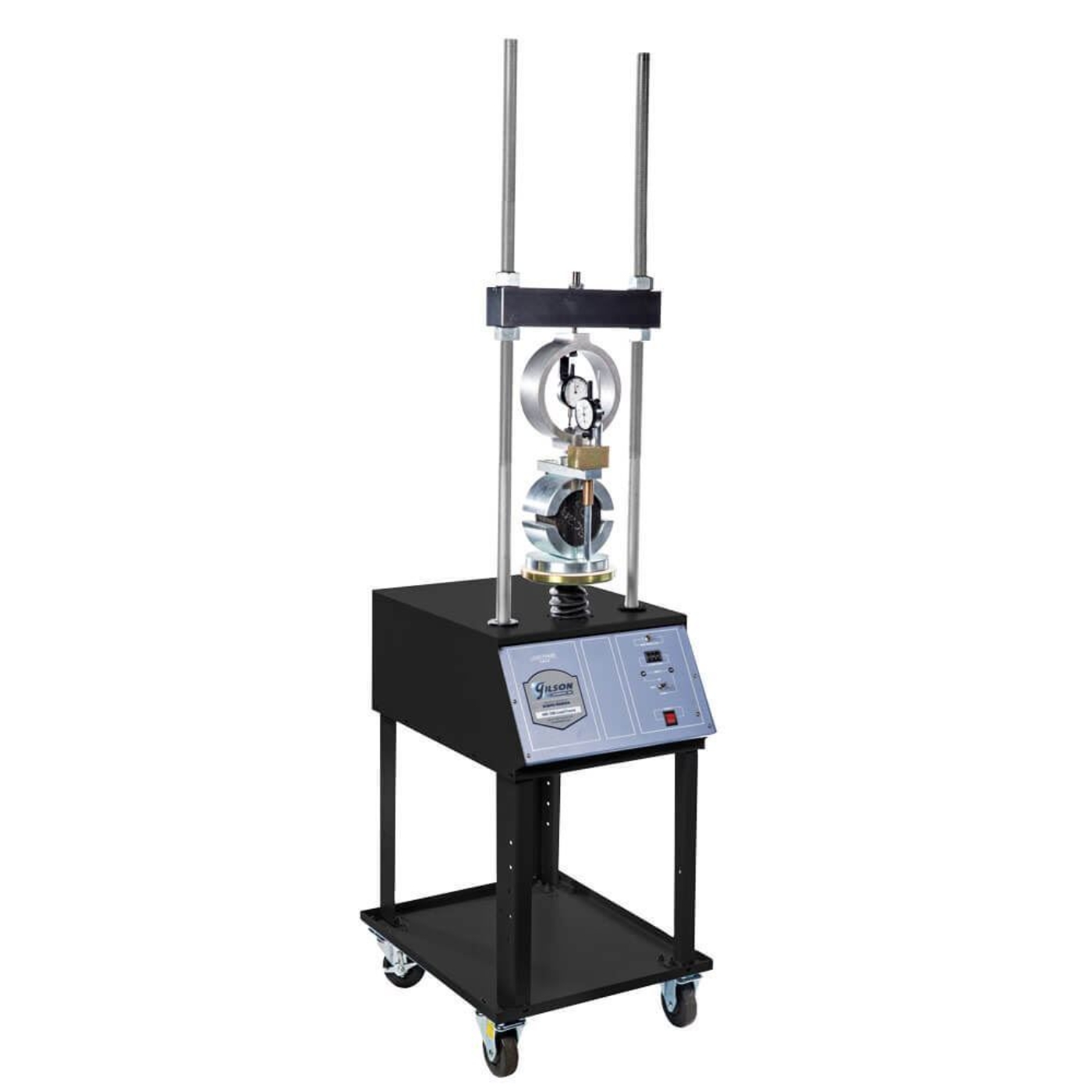10,000lbf Load Frame  with Load Frame Cart, and Marshall Breaking Head, Marshall Stability Standard Component Set (Components sold separately)