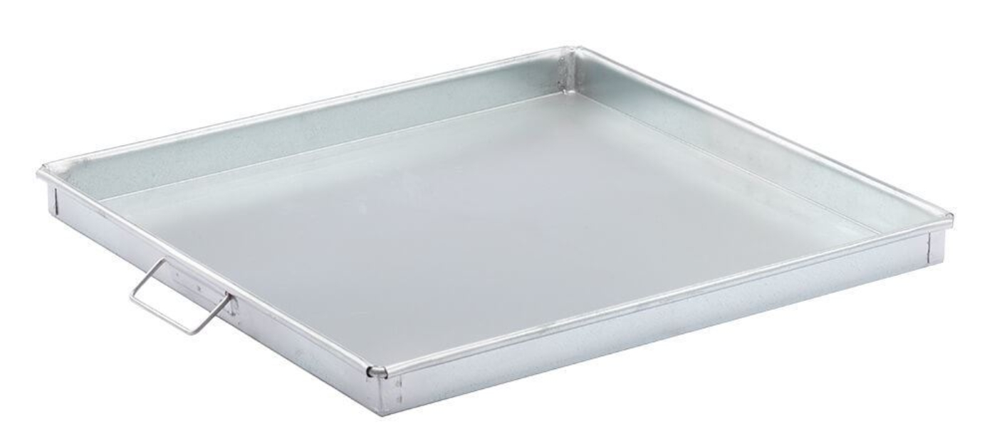 8qt. Square Galvanized Iron Pan