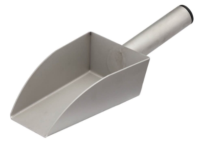 Picture of 12oz Stainless Steel Flat Bottom Sample Scoop 