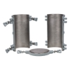 Cast-Iron Concrete Cylinder Mold disassembled