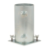 Back of 6x12in Steel Concrete Cylinder Mold