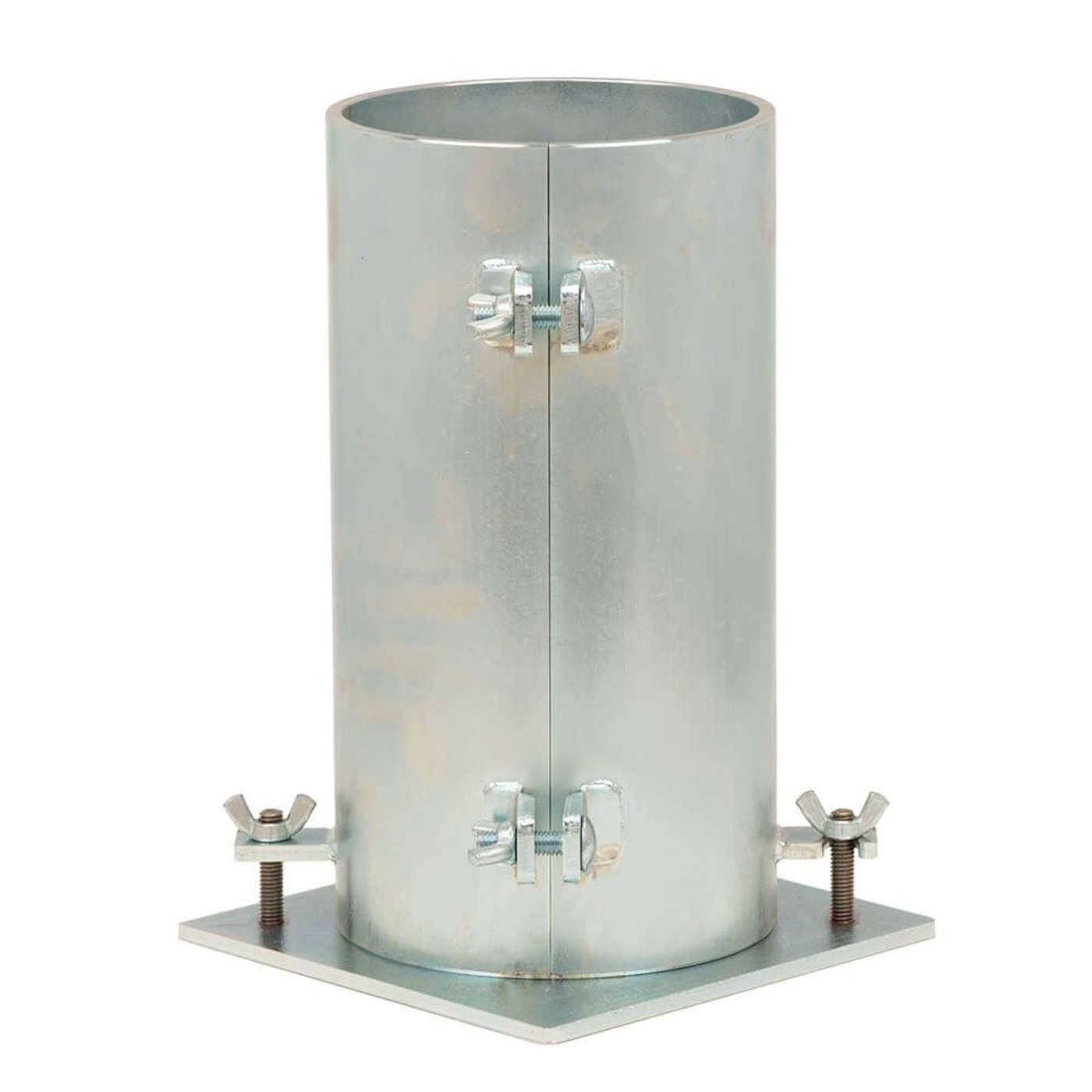 Back of 6x12in Steel Concrete Cylinder Mold