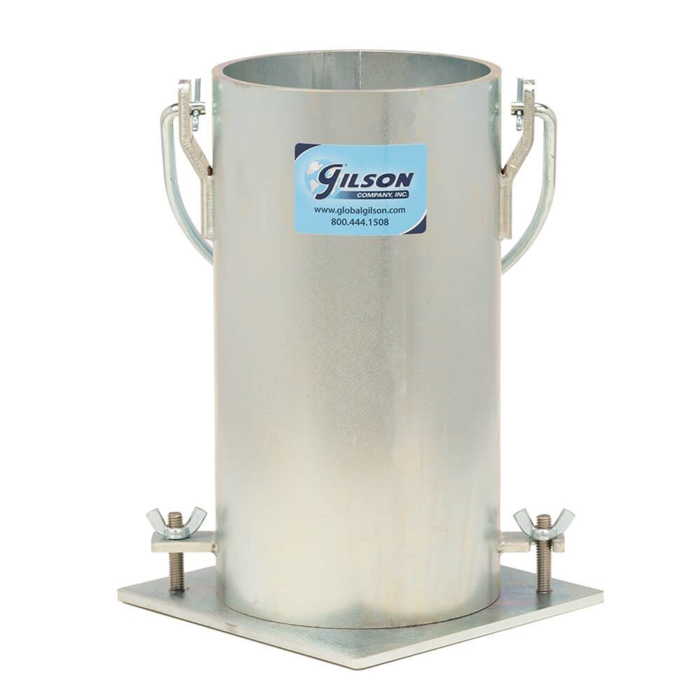 6x12in Steel Concrete Cylinder Mold with Handle