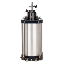 Picture of High-Pressure Triaxial Cell, for 6in dia. Specimens (Brass Valves)