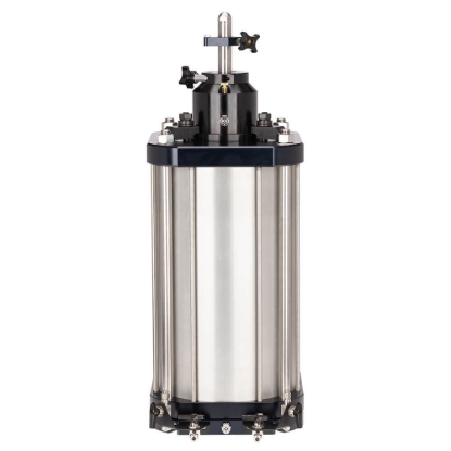 Picture of High-Pressure Triaxial Cell, for 6in dia. Specimens (Stainless Valves)