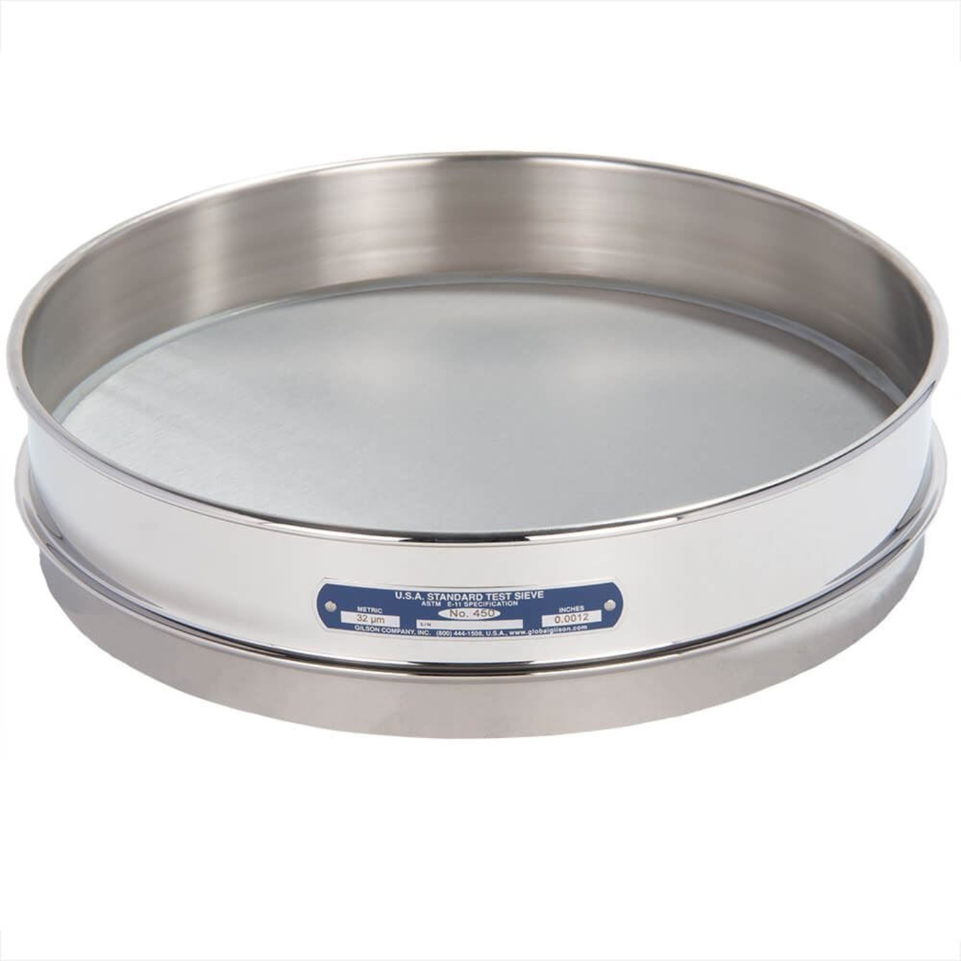 Picture of Clearance 12in Sieve, All Stainless, Intermediate-Height, No.450