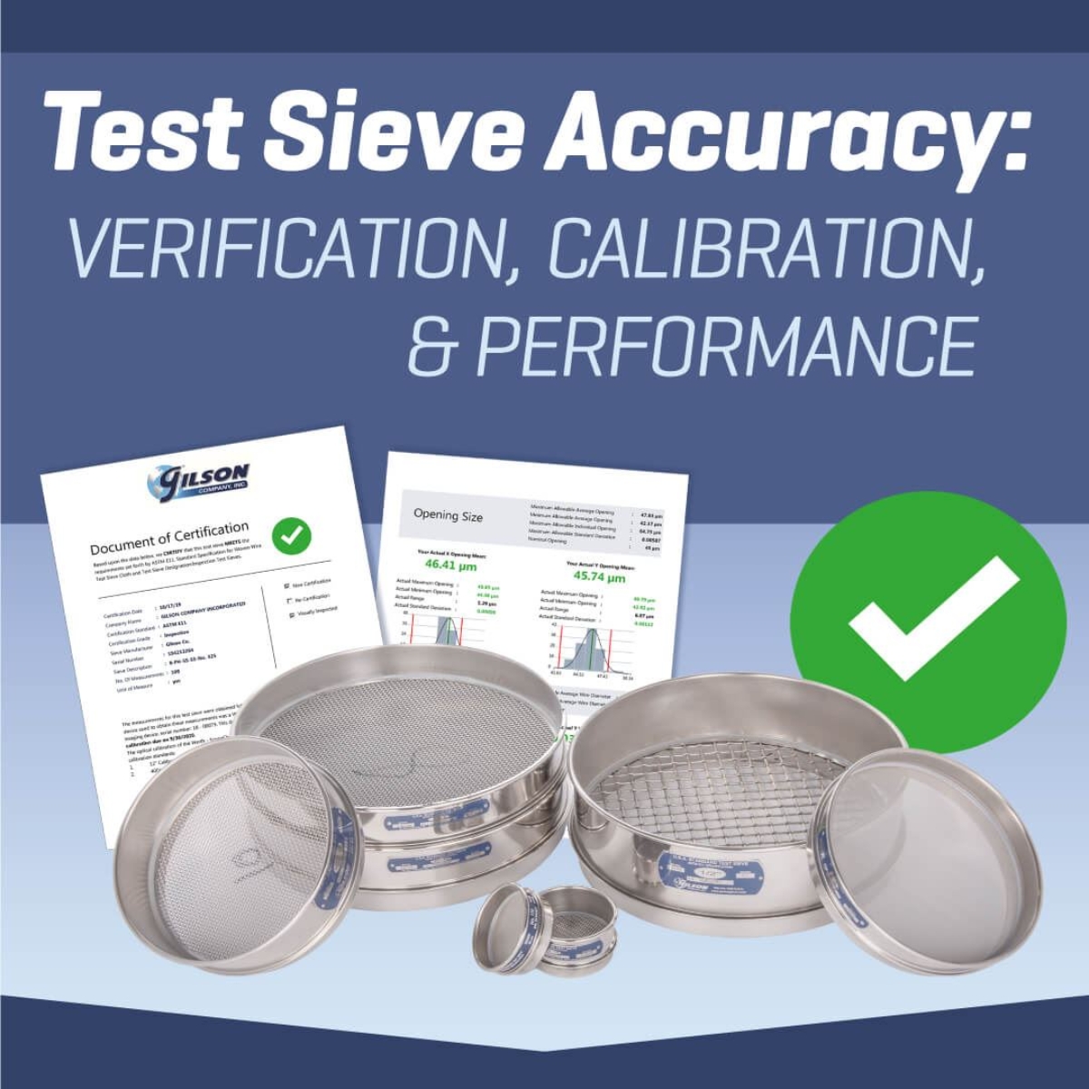  Test Sieve Accuracy: Verification, Calibration, & Performance