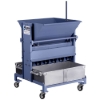 California Sample Splitter with two 1.2ft³ (34L) capacity aluminum sample pans