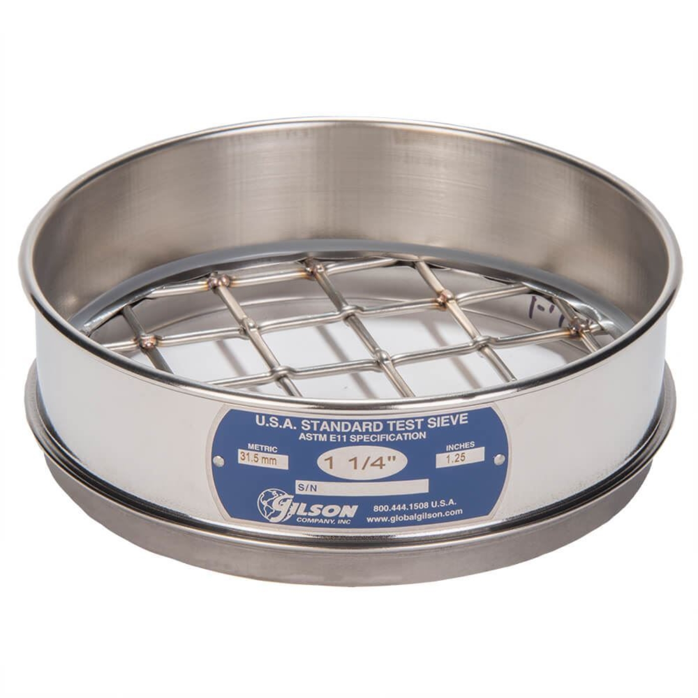 Picture of 8in Sieve, All Stainless, Full-Height, 1-1/4in