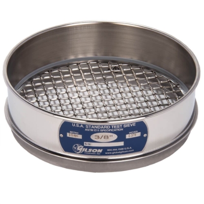 Picture of 8in Sieve, All Stainless, Full-Height, 3/8in