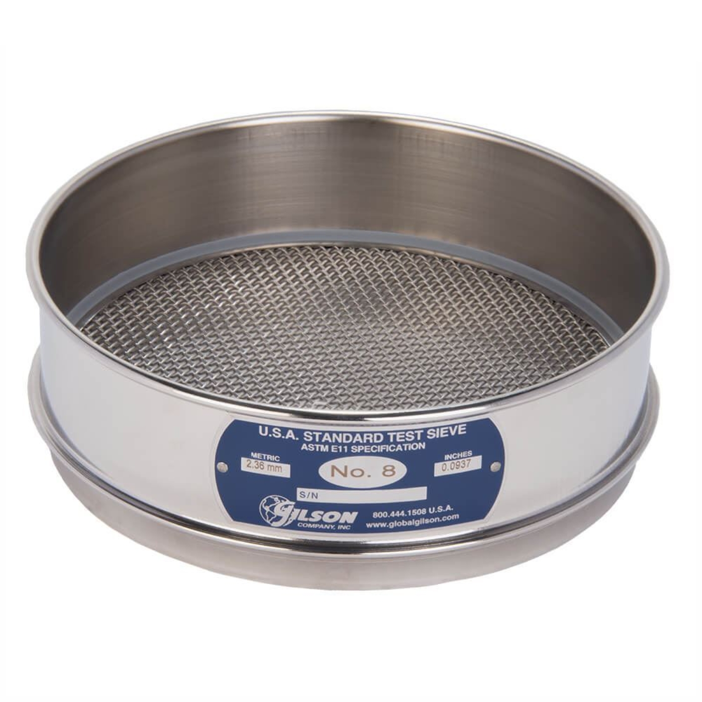 Picture of 8in Sieve, All Stainless, Full-Height, 8in 