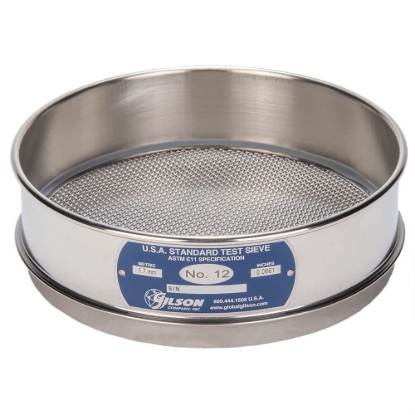 Picture of 8in Sieve, All Stainless, Full-Height, No.12